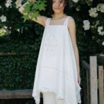Antique handmade lace camisole skirt