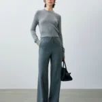Cashmere thin sweater short sweater