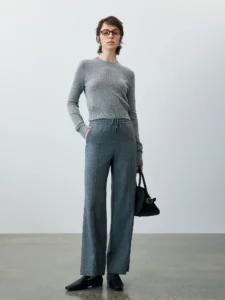 Cashmere thin sweater short sweater