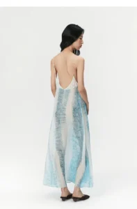Mulberry lace dress and silk nightgown