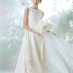 White lace acetate dress