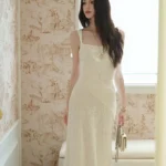 Strap Lace Satin Splicing Strap Dress