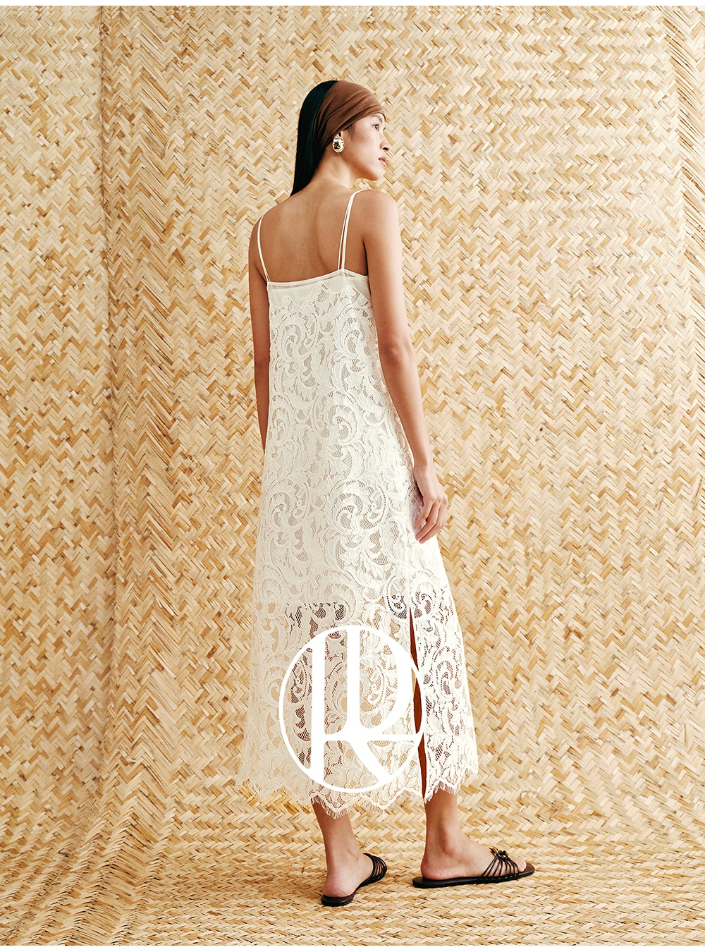 Customized embossed lace embroidered patchwork suspender dress Customized embossed lace embroidered patchwork suspender dress