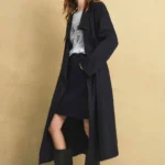 Women's long trench coat with lapel collar, 2026 autumn new collection