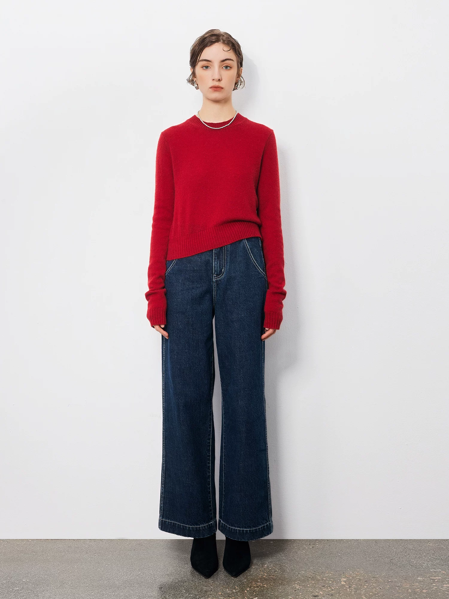 Cashmere thin sweater short sweater!!188115 Cashmere thin sweater short sweater