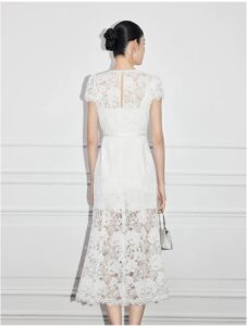 French lace fishtail dress for women