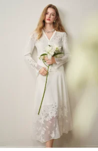 Spring New Hollow Jacquard Cardigan Skirt Set