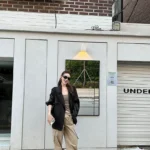 Stylish short commuter trench coat