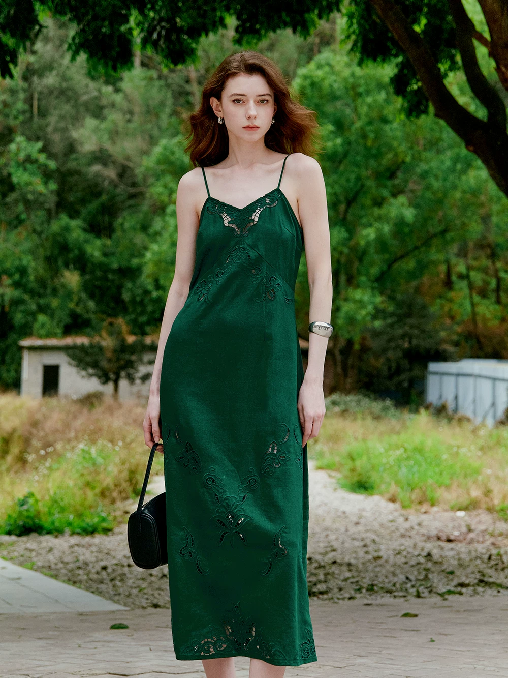 French positioning embroidery hollow camisole skirt!!21024954 French positioning embroidery hollow camisole skirt