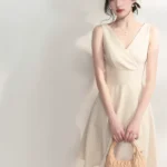 Elegant lady's temperament, luxurious jacket, camisole dress set