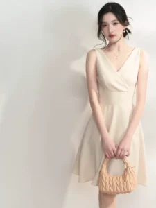 Elegant lady's temperament, luxurious jacket, camisole dress set