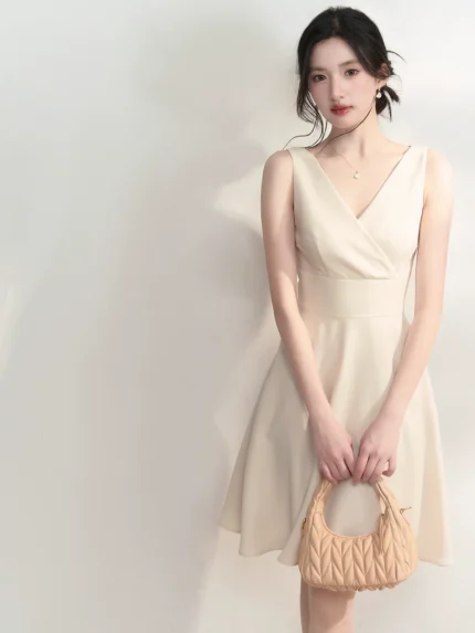 Elegant lady's temperament, luxurious jacket, camisole dress set