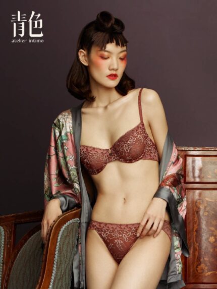 5/8 cups French lace lingerie women's summer bra comfortable thin bra