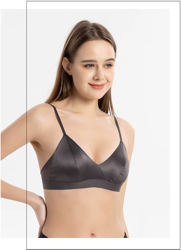 Non steel ring mulberry silk bra, spring and summer ultra-thin underwear, sexy bra Non steel ring mulberry silk bra, spring and summer ultra-thin underwear, sexy bra