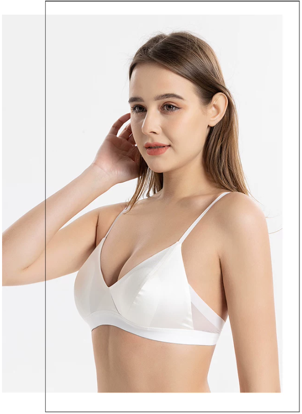 Non steel ring mulberry silk bra, spring and summer ultra-thin underwear, sexy bra Non steel ring mulberry silk bra, spring and summer ultra-thin underwear, sexy bra