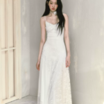 Pure desire, gentle style, lace camisole skirt, women's summer new style, waist cinching dress