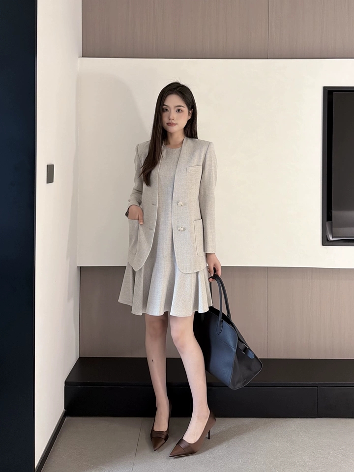 New light luxury fashion set, thin and high-end temperament dress New light luxury fashion set, thin and high-end temperament dress