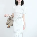 German Yangzisha early autumn wool knitted skirt set
