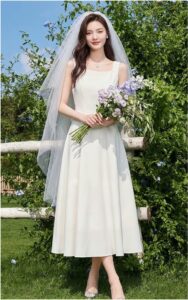 Acetic acid early spring beautiful suspender dress