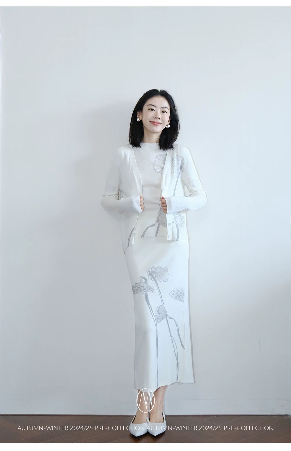 German Yangzisha early autumn wool knitted skirt set German Yangzisha early autumn wool knitted skirt set