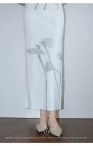 German Yangzisha early autumn wool knitted skirt set