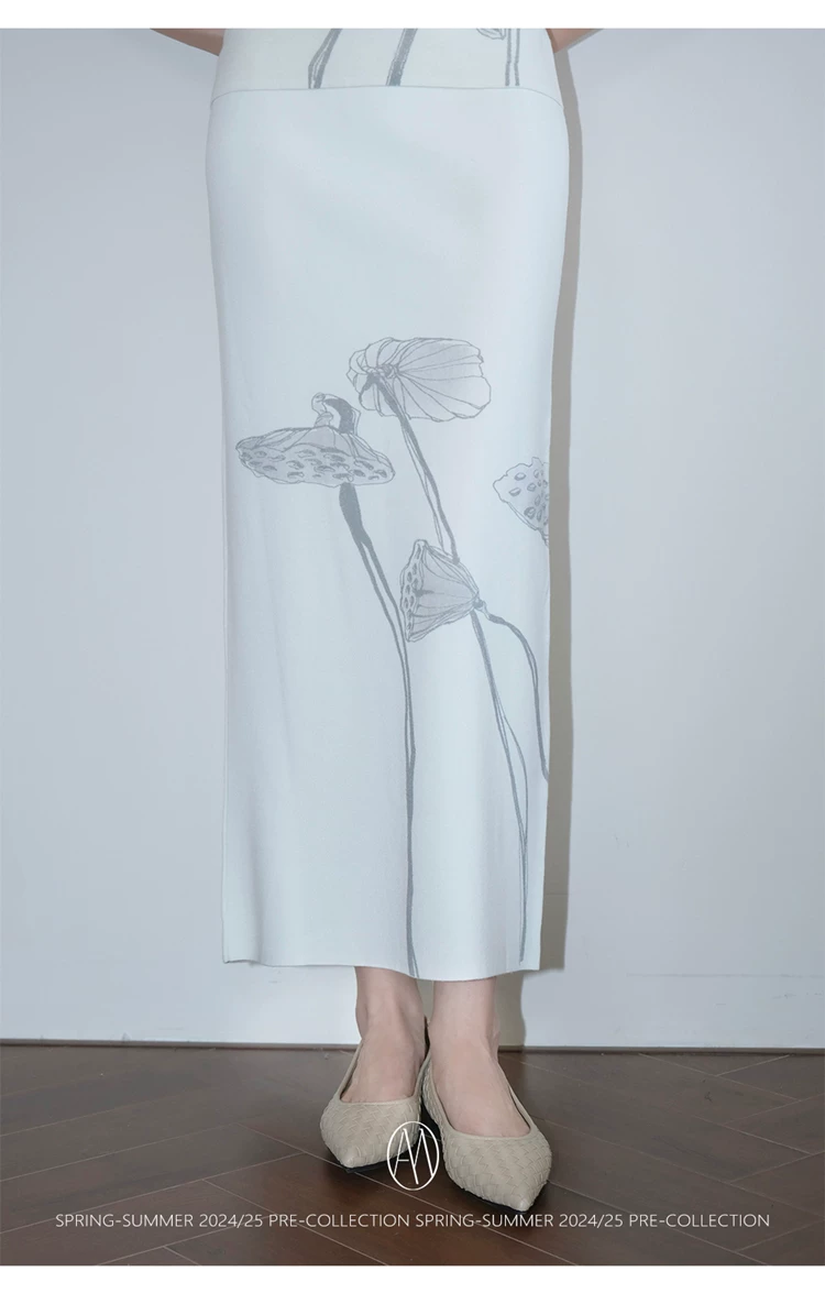 German Yangzisha early autumn wool knitted skirt set German Yangzisha early autumn wool knitted skirt set